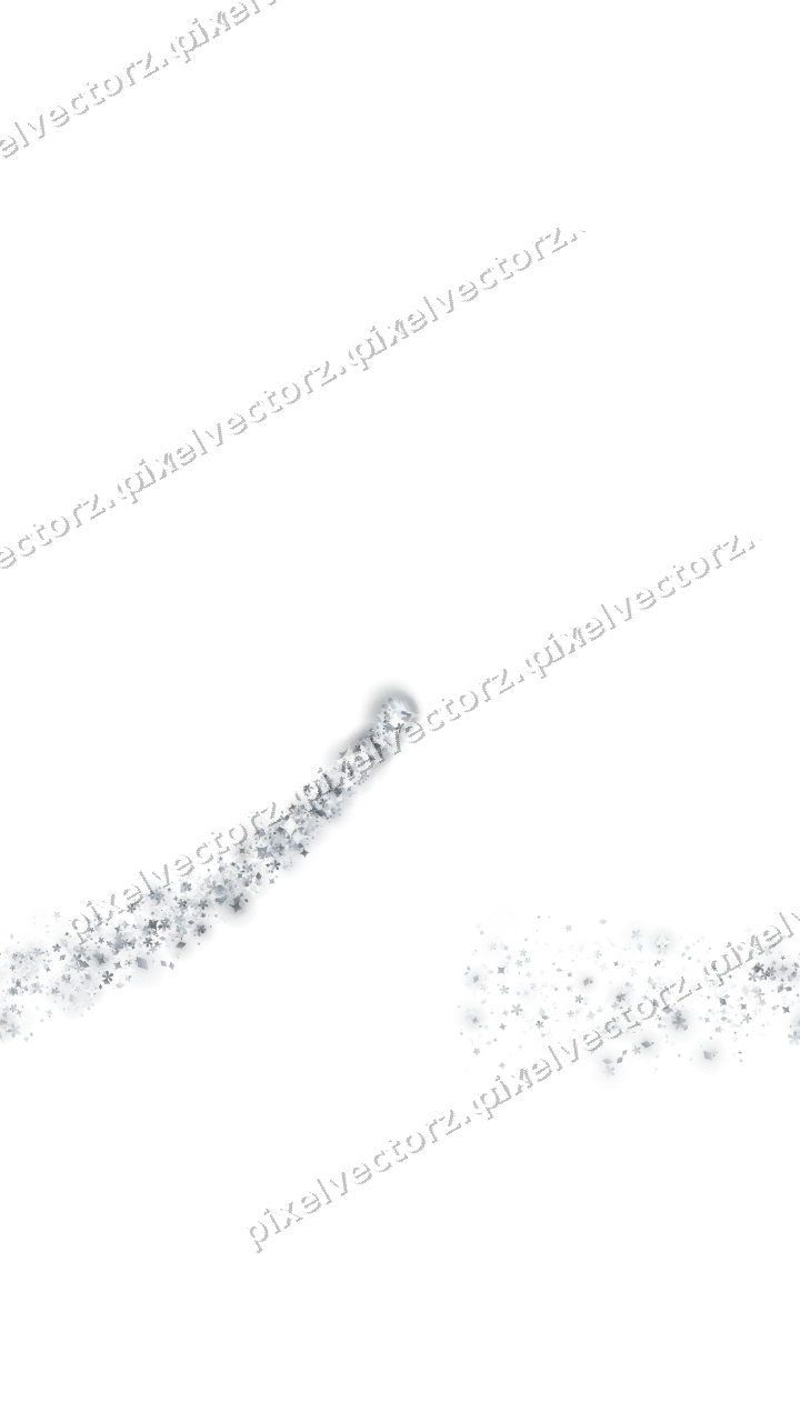 Nahtloser Sternenschweif aus Funken und Blüten auf transparentem Grund