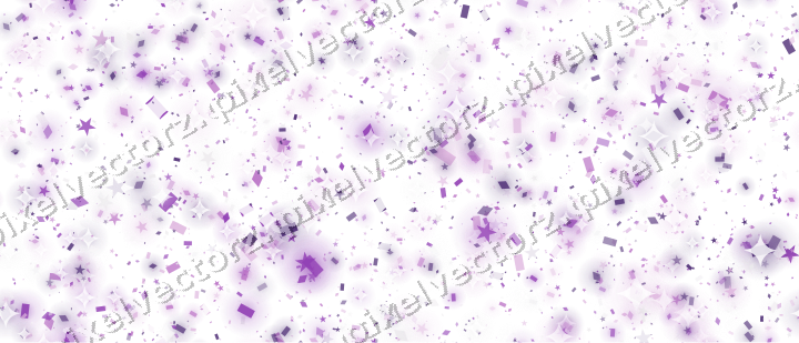 Nahtlose Glitzerstreuung in Violett auf transparentem Grund
