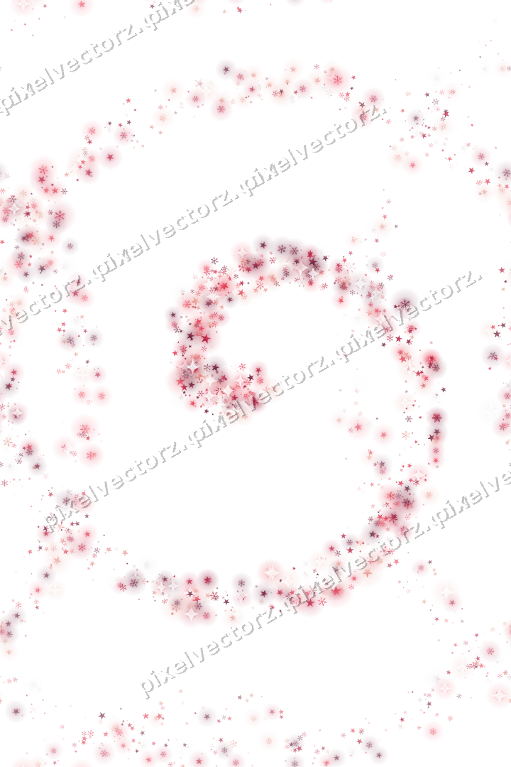 Nahtlose Glitzerspirale in Rosa und Rot auf transparentem Grund