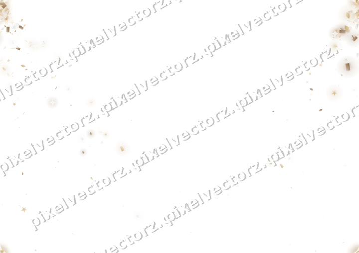 Nahtloser Glitzerfächer in Bernstein auf transparentem Grund