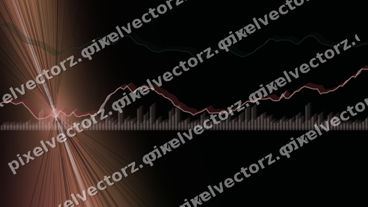 Leuchtender Neon Diagramm Hintergrund in Rot und Grün