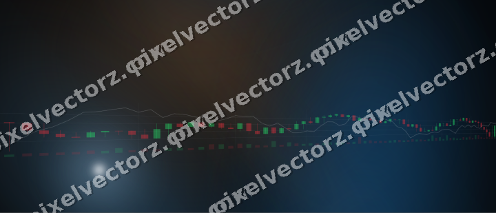 Leuchtender Neon Diagramm Hintergrund in Blau und Orange