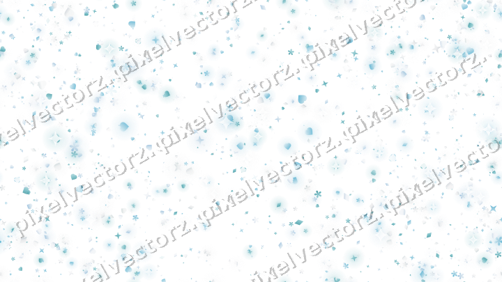Nahtloser Glitzerkranz aus Sternen und Herzen auf transparentem Grund