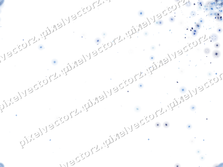 Nahtloser Glitzerfächer aus Sternen und Rauten auf transparentem Grund