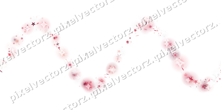 Nahtlose Glitzerwelle in Rosa und Rot auf transparentem Grund
