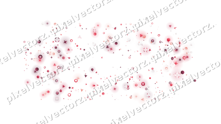 Nahtloser Glitzerrahmen in Rosa und Rot auf transparentem Grund