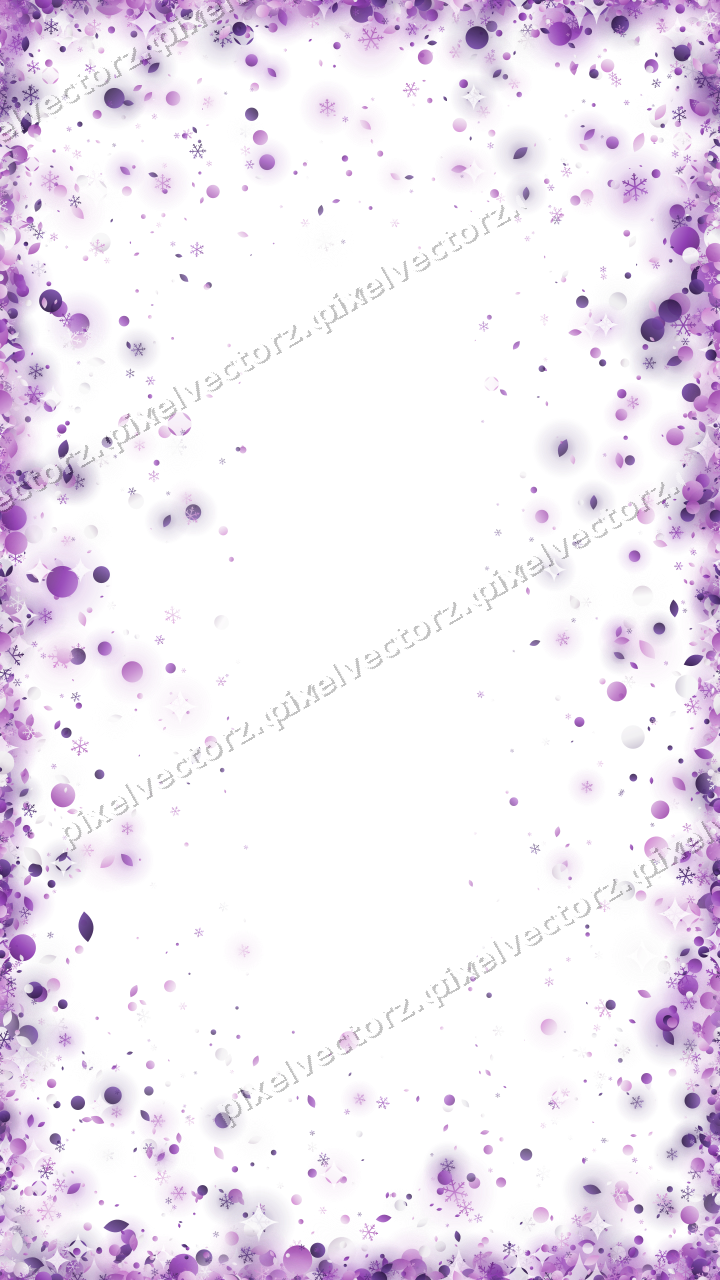 Nahtlose Glitzervignette in Violett auf transparentem Grund
