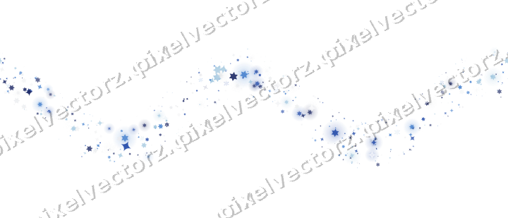 Nahtlose Glitzerwelle aus Sternen und Funken auf transparentem Grund