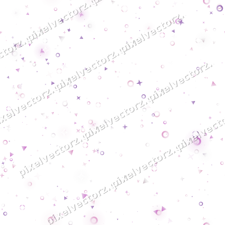 Nahtloser Glitzerkranz aus Sternen und Ringen auf transparentem Grund