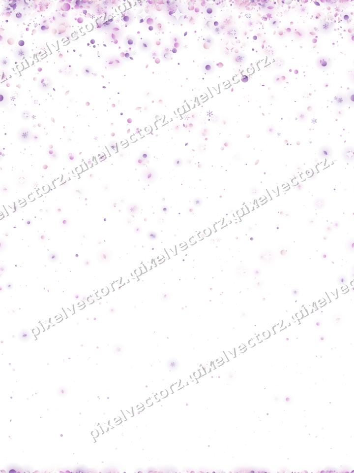 Nahtloser Glitzerregen in Magenta und Violett auf transparentem Grund