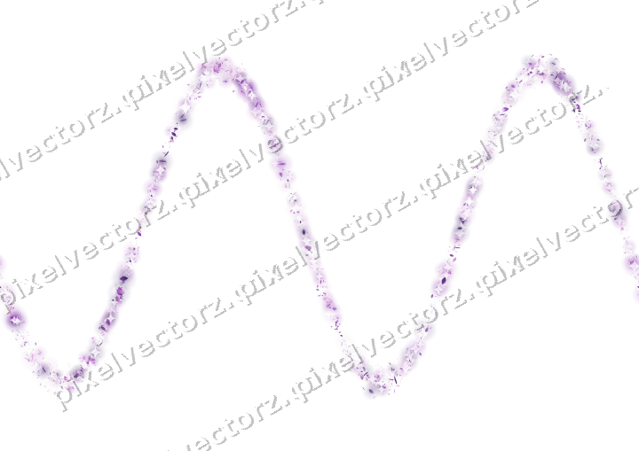 Nahtlose Glitzerwelle in Violett auf transparentem Grund