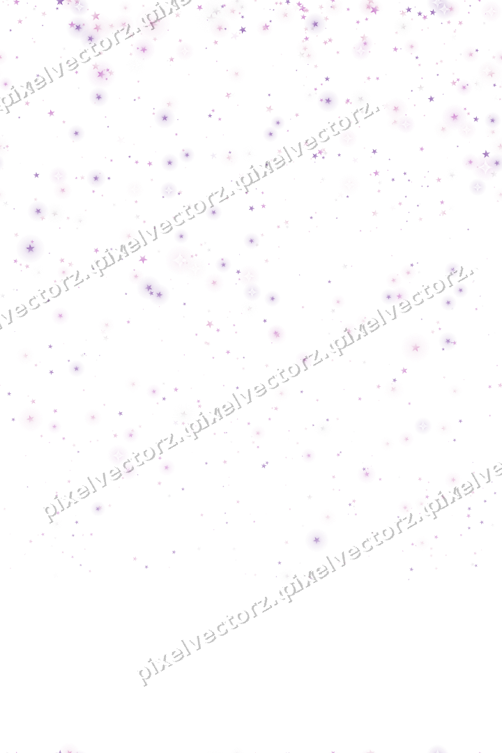 Nahtloser Glitzerregen aus Sternen in Magenta auf transparentem Grund