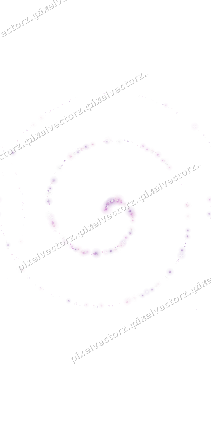 Nahtlose Glitzerspirale in Magenta und Violett auf transparentem Grund