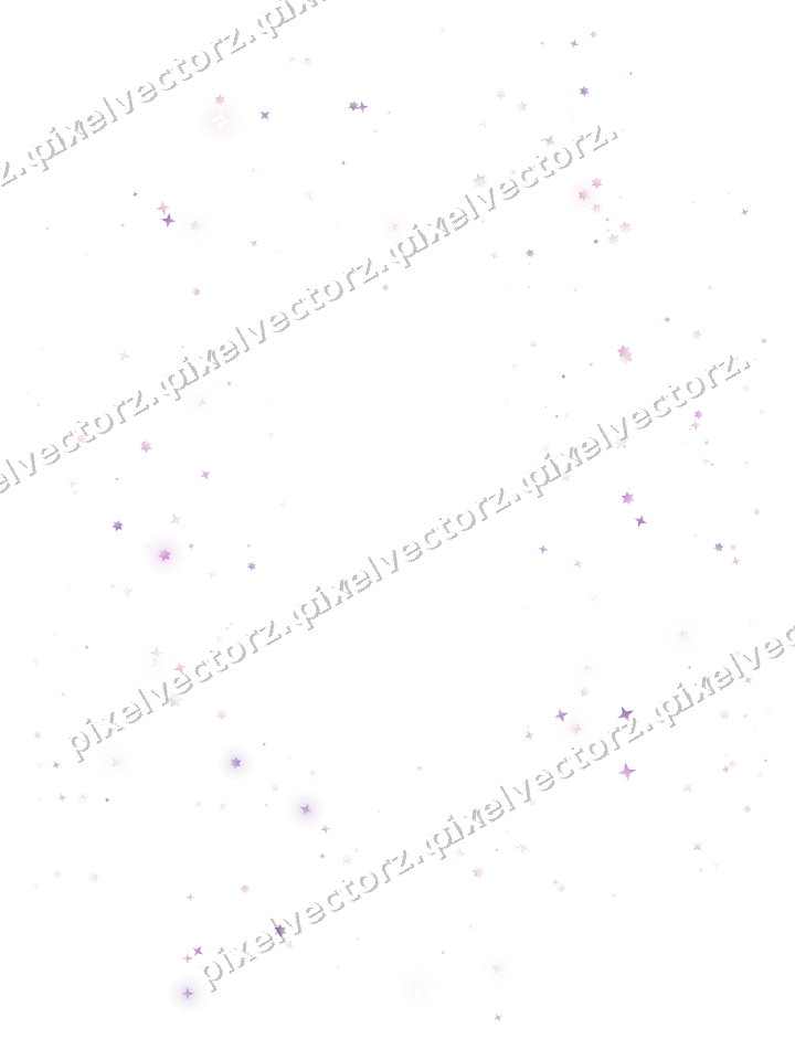Nahtloser Glitzerrahmen aus Sternen in Magenta auf transparentem Grund