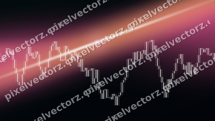Leuchtender Neon Diagramm Hintergrund in Rosa und Türkis