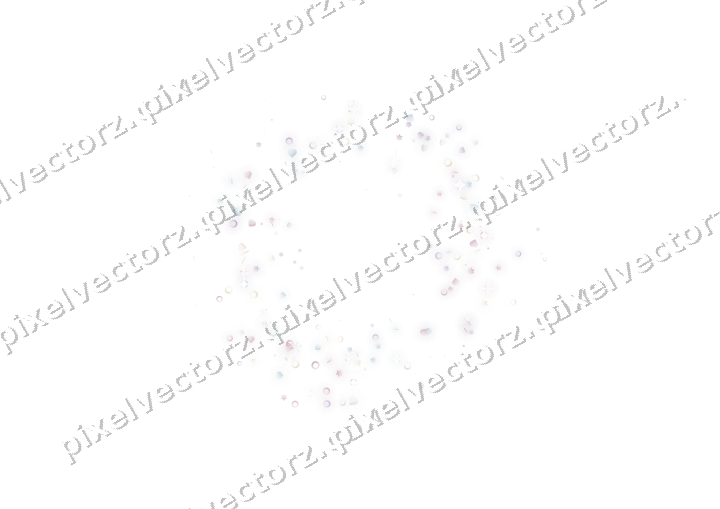 Nahtloser Glitzerkranz aus Sternen und Herzen auf transparentem Grund