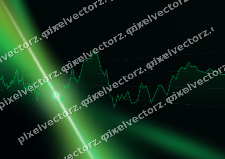 Leuchtender Neon Diagramm Hintergrund in Grün und Limette