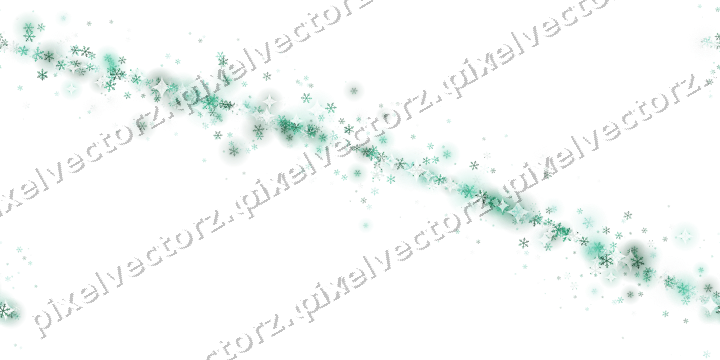 Nahtloser Glitzerbogen aus Schneeflocken auf transparentem Grund