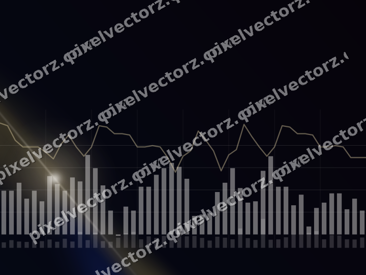 Leuchtender Neon Diagramm Hintergrund in Bernstein und Blau
