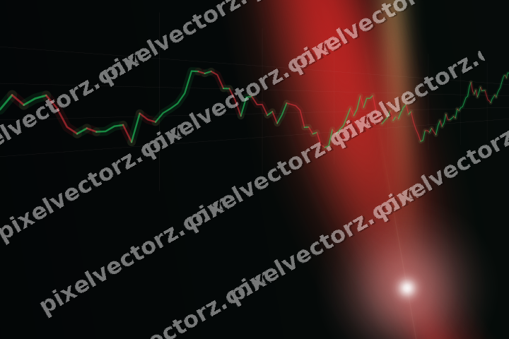 Leuchtender Neon Diagramm Hintergrund in Rot und Grün