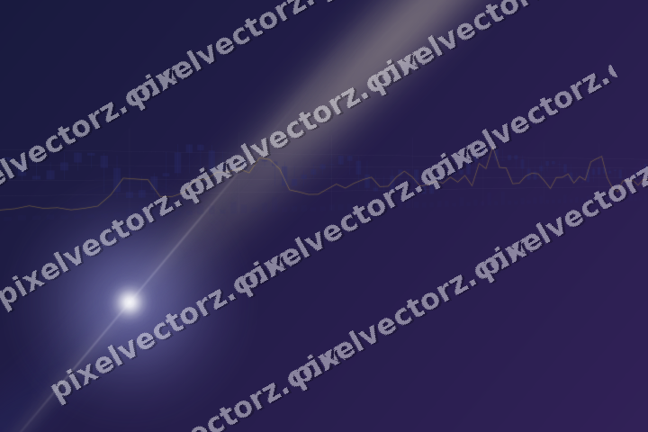 Leuchtender Neon Diagramm Hintergrund in Dunkelblau und Bernstein