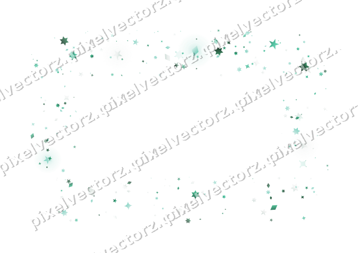 Nahtloser Glitzerrahmen aus Sternen und Funken auf transparentem Grund