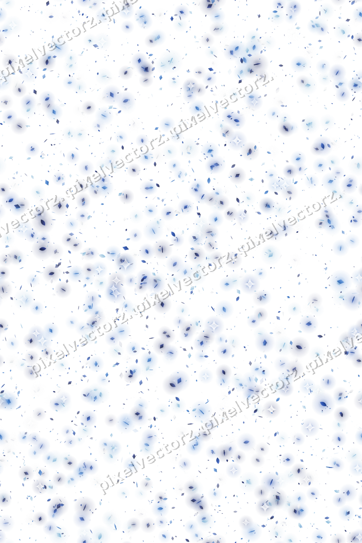 Nahtlose Glitzerstreuung in Blau und Türkis auf transparentem Grund