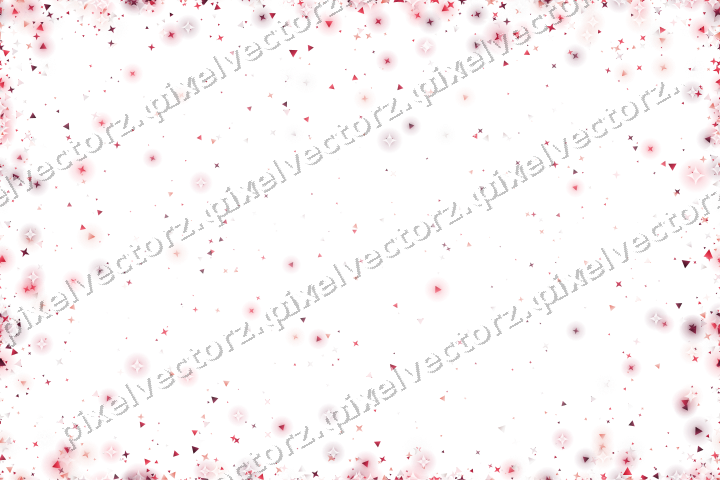 Nahtlose Glitzervignette in Rosa und Rot auf transparentem Grund