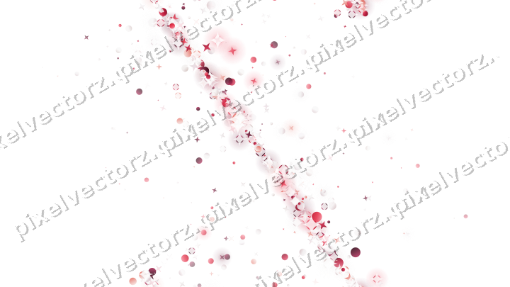 Nahtloses Glitzerband aus Sternen und Punkten auf transparentem Grund