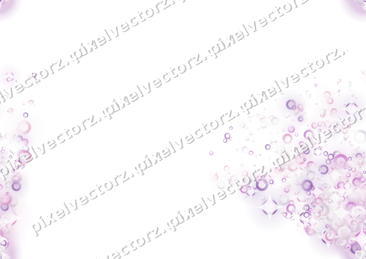 Nahtloser Glitzerfächer aus Ringen in Magenta auf transparentem Grund