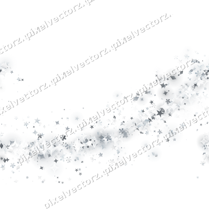 Nahtloser Glitzerbogen aus Sternen und Funken auf transparentem Grund