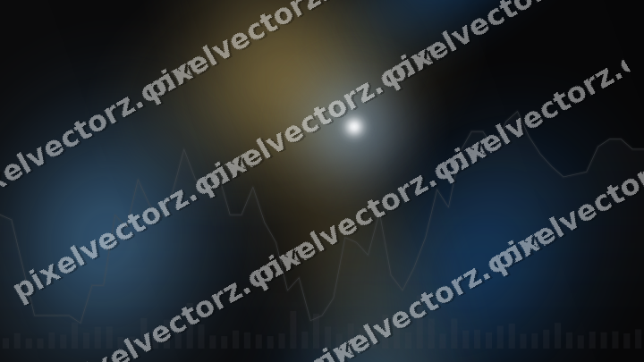 Leuchtender Neon Diagramm Hintergrund in Blau und Bernstein