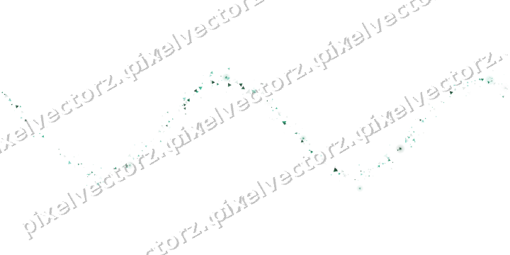 Nahtlose Glitzerwelle aus Dreiecken auf transparentem Grund