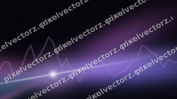 Leuchtender Neon Diagramm Hintergrund in Violett und Blau