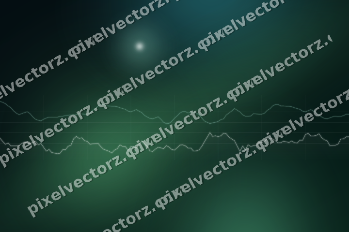 Leuchtender Neon Diagramm Hintergrund in Grün und Petrol