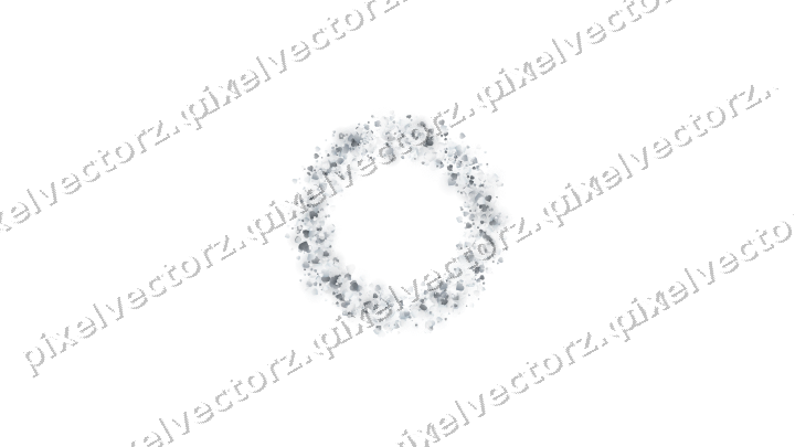 Nahtloser Glitzerkranz aus Herzen in Blassblau auf transparentem Grund