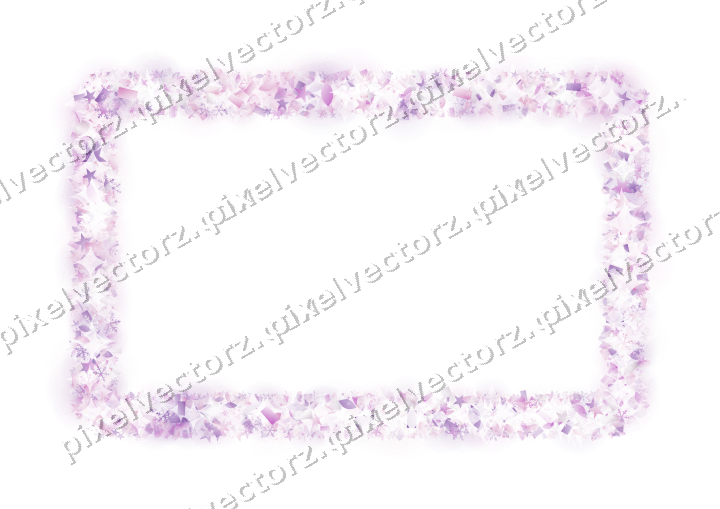 Nahtloser Glitzerrahmen in Magenta und Violett auf transparentem Grund