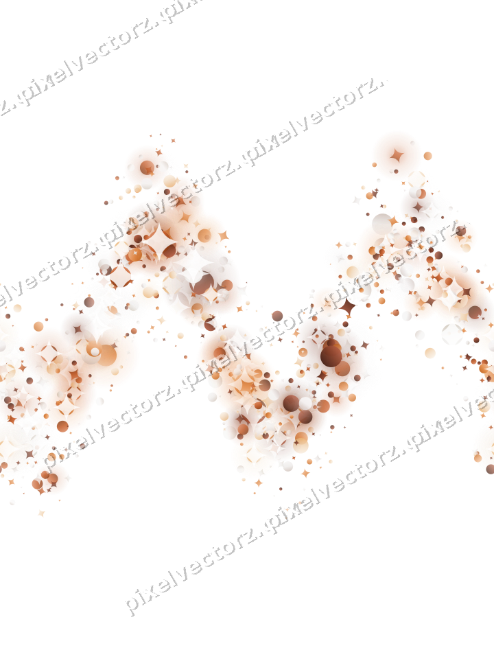 Nahtlose Glitzerwelle aus Funken und Punkten auf transparentem Grund