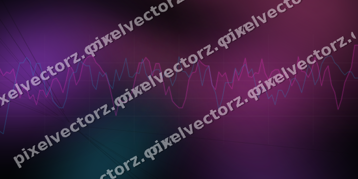 Leuchtender Neon Diagramm Hintergrund in Magenta und Violett