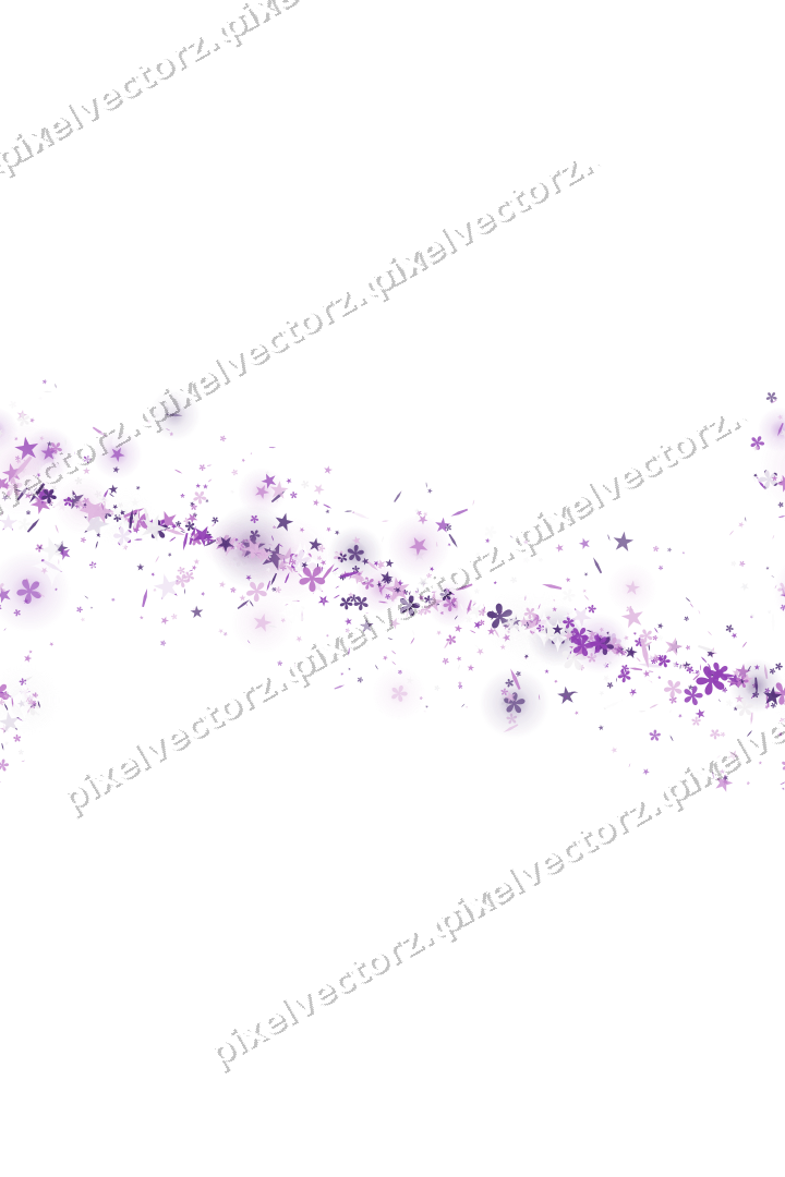 Nahtloses Glitzerband aus Sternen und Blüten auf transparentem Grund