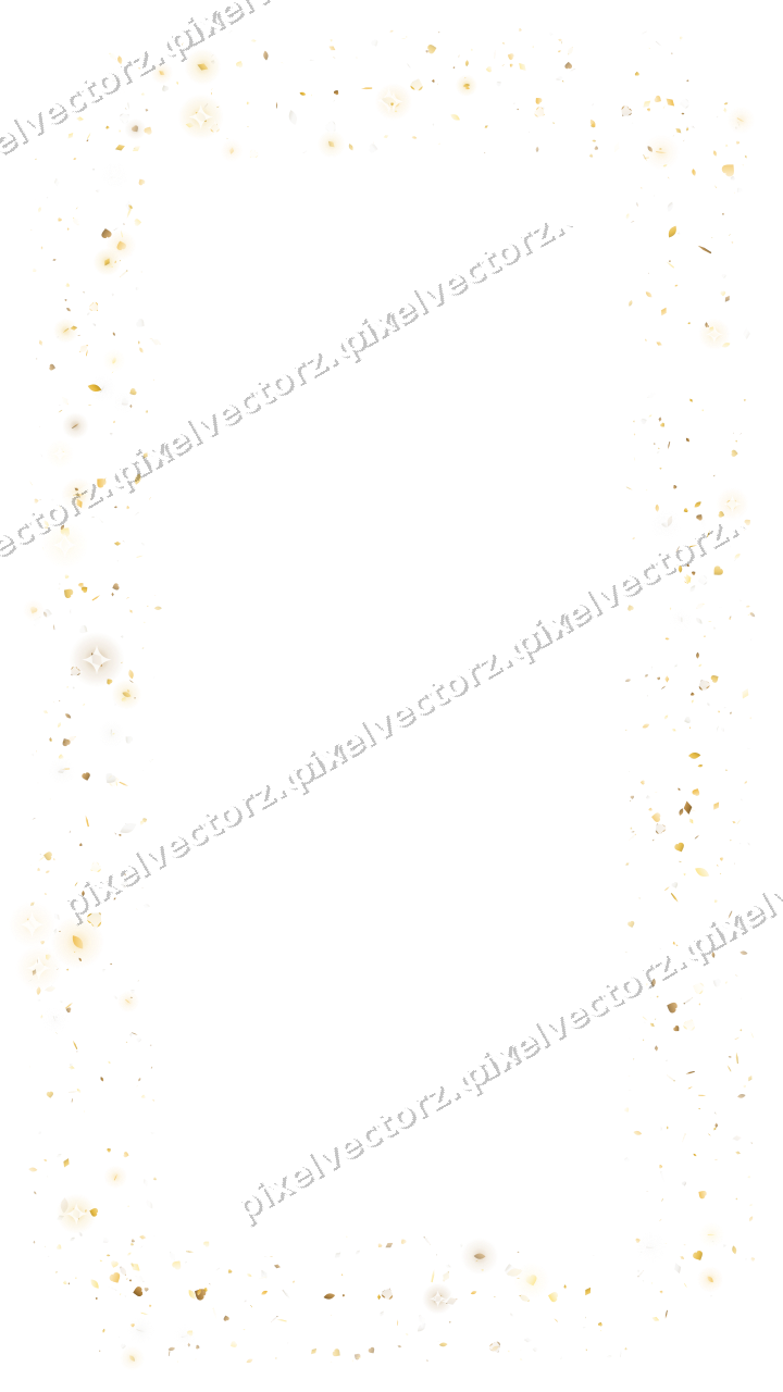 Nahtloser Glitzerrahmen aus Herzen und Tropfen auf transparentem Grund