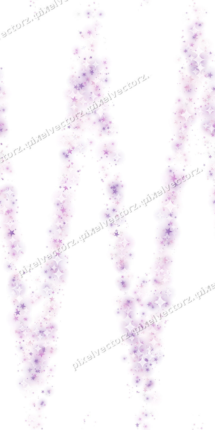 Nahtlose Glitzerwelle aus Sternen in Magenta auf transparentem Grund