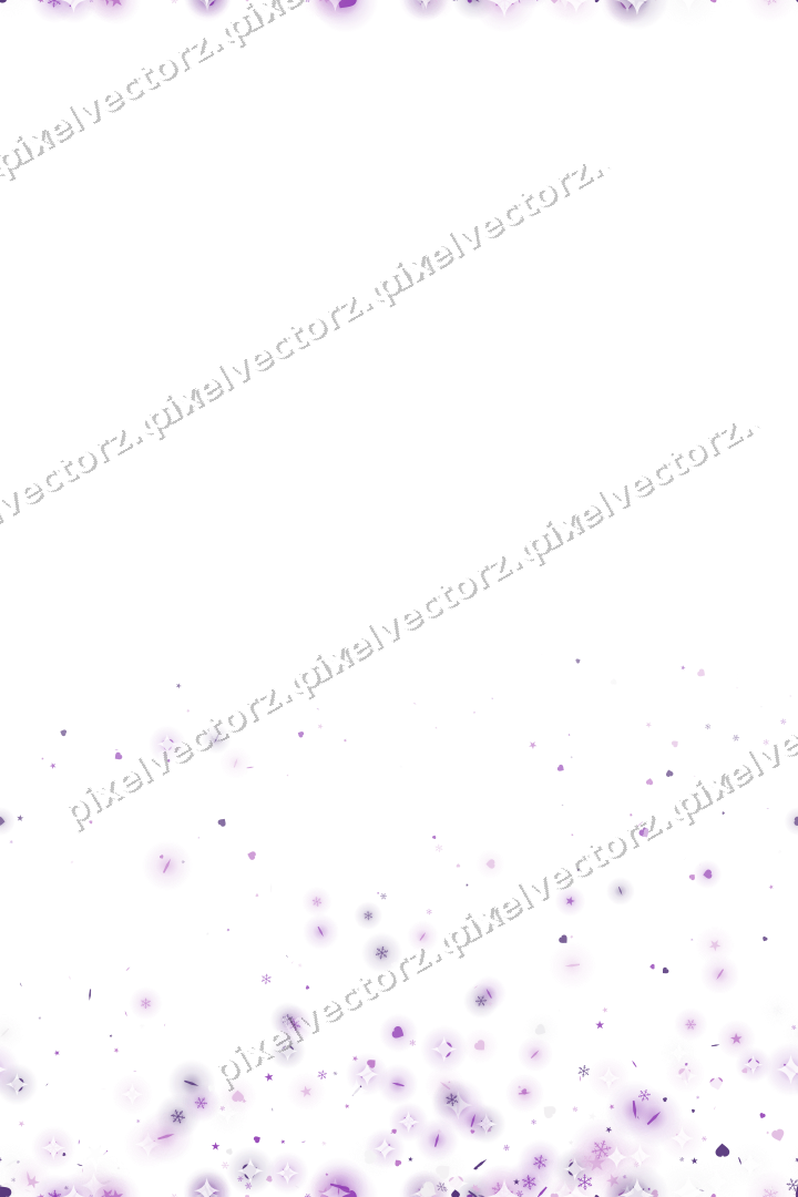 Nahtloser Glitzeraufstieg in Violett auf transparentem Grund