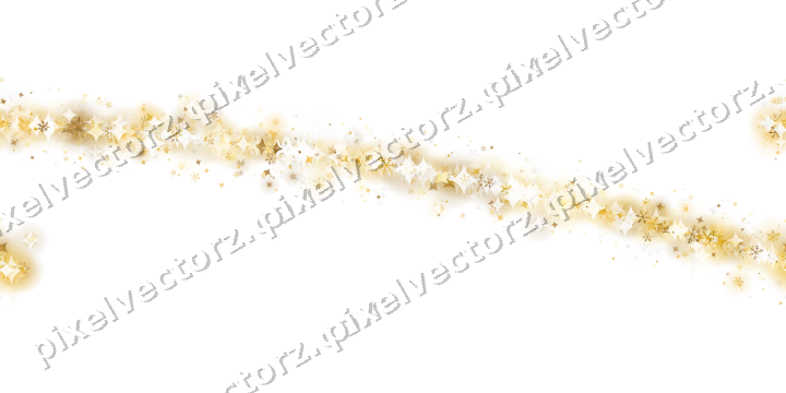 Nahtloser Glitzerbogen auf transparentem Grund