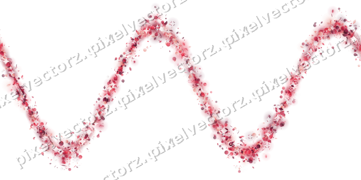 Nahtlose Glitzerwelle aus Tropfen und Punkten auf transparentem Grund