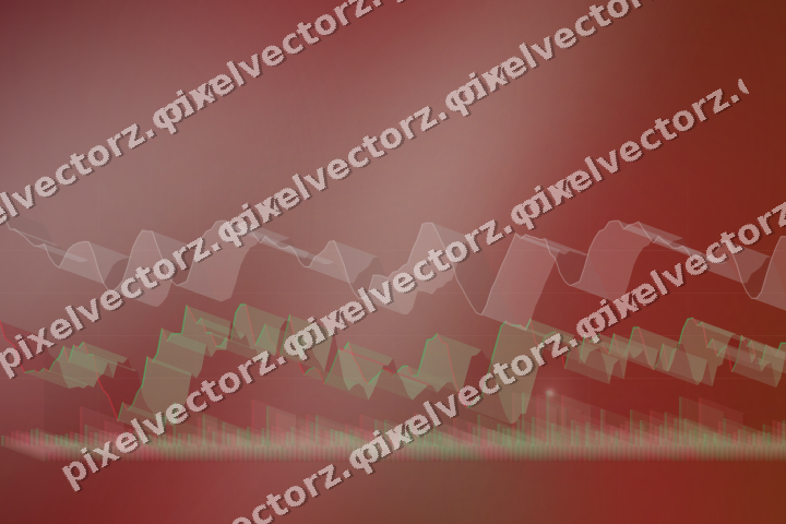Leuchtender Neon Diagramm Hintergrund in Rot und Blasslimette