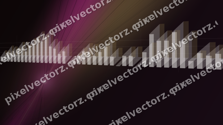 Leuchtender Neon Diagramm Hintergrund in Magenta und Bernstein