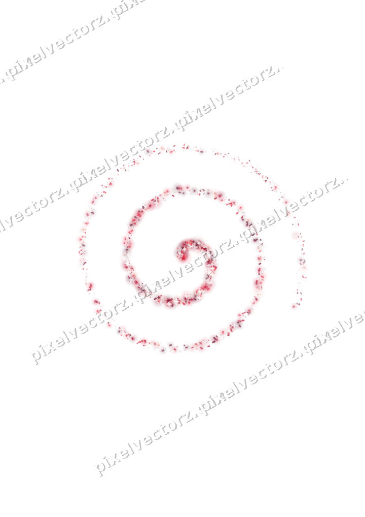 Nahtlose Glitzerspirale in Rosa und Rot auf transparentem Grund