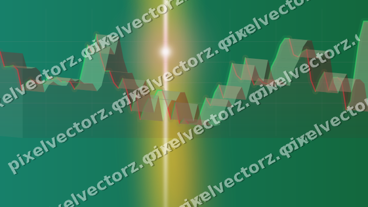 Leuchtender Neon Diagramm Hintergrund in Rot und Orange