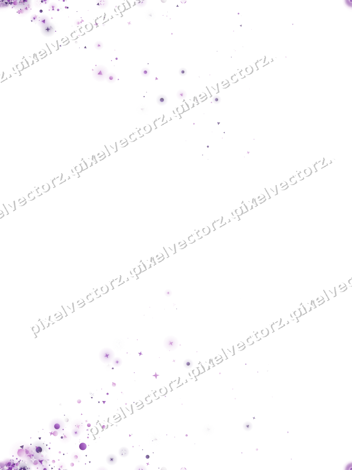 Nahtloser Glitzerfächer in Violett auf transparentem Grund